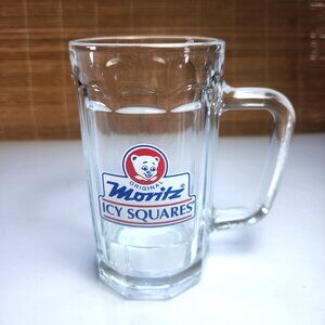 Moritz Icy Squares Stein Promotional Pint Glass Beer Mug Vintage Original Rare